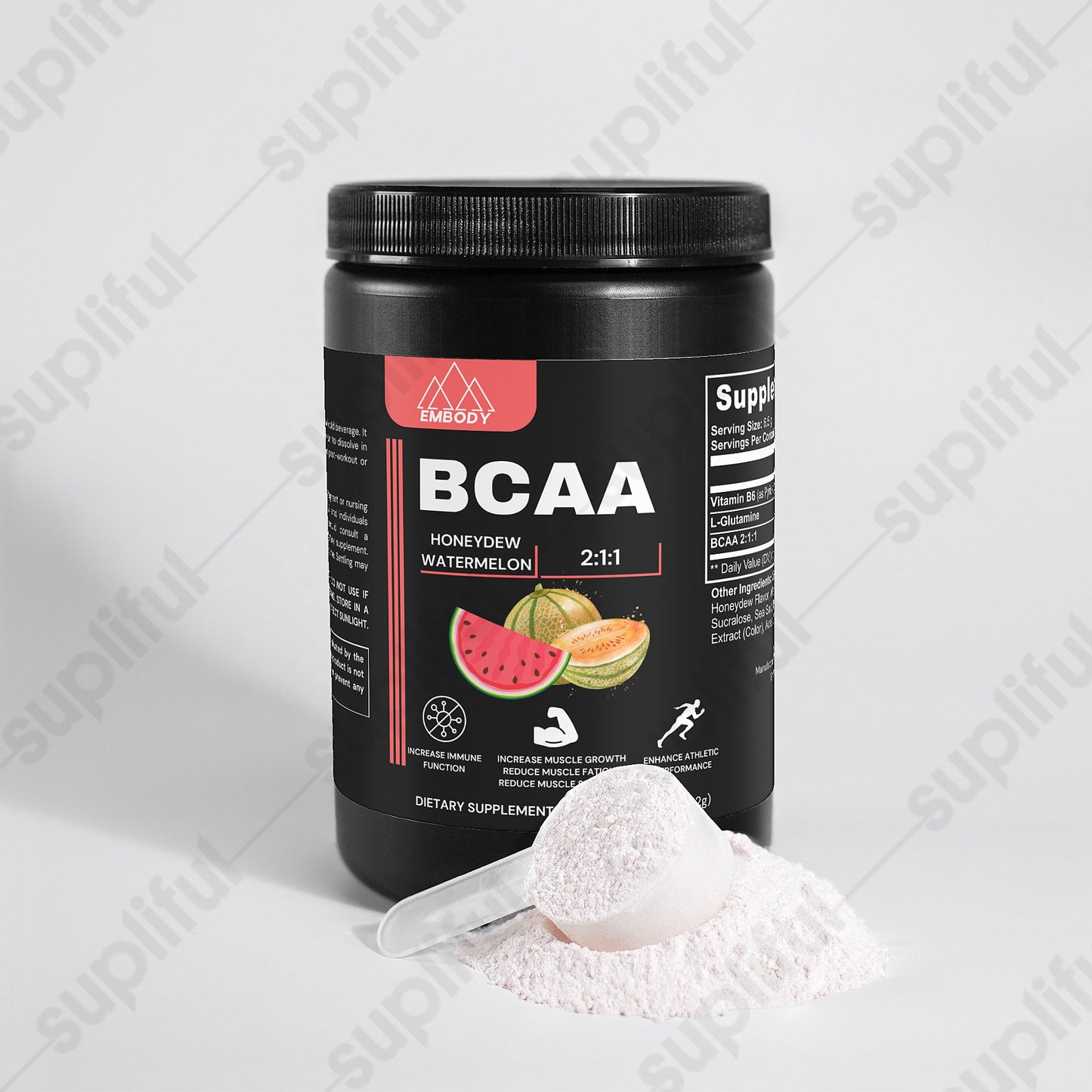 BCAA Post Workout Powder (Honeydew/Watermelon)